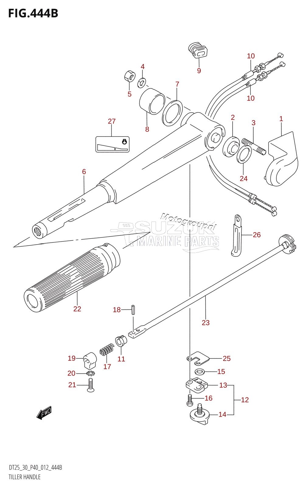 TILLER HANDLE (DT30:P40)