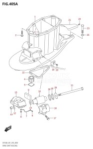 DF325A From 32501F-810001 (E01 E40)  2018 drawing DRIVE SHAFT HOUSING (X-TRANSOM)