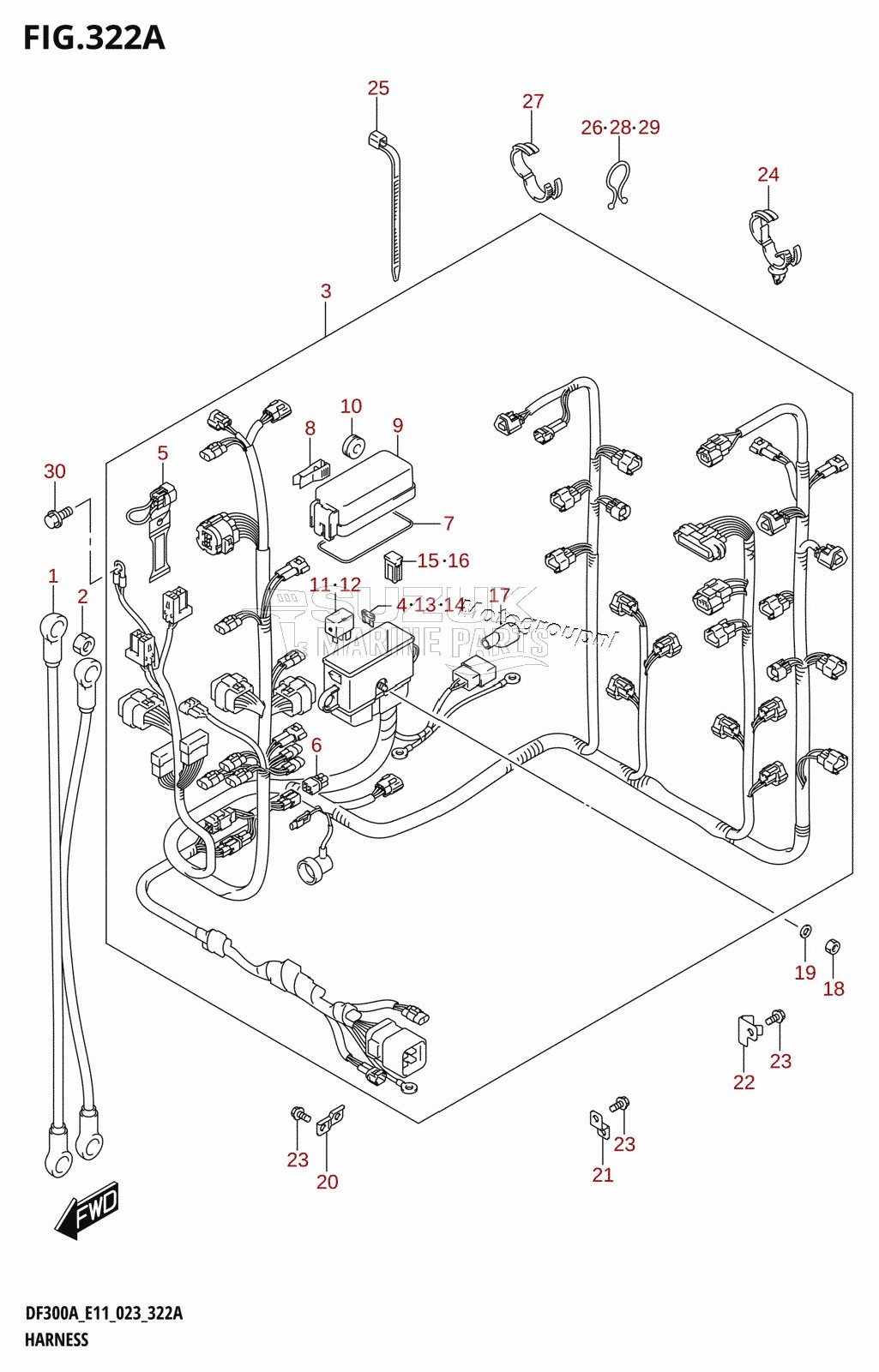 HARNESS (DF300A,DF250A)