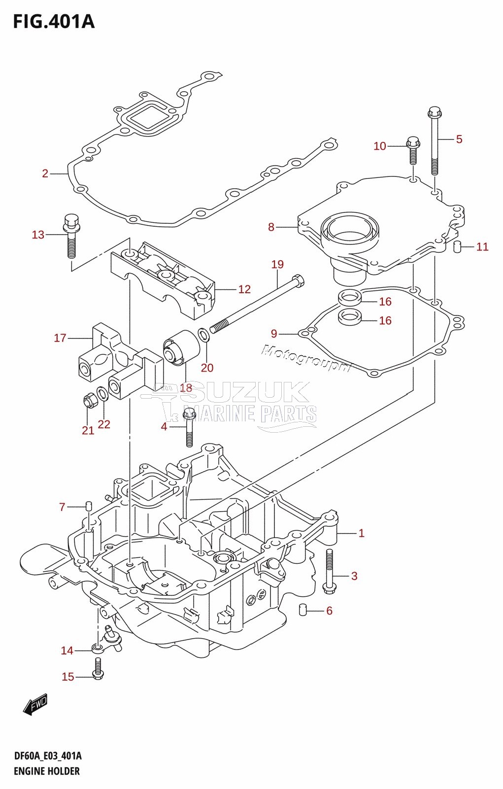 ENGINE HOLDER (DF60AT)