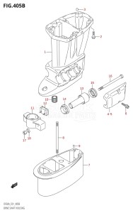 04003F-110001 (2011) 40hp E01-Gen. Export 1 (DF40AQH  DF40AT) DF40A drawing DRIVE SHAFT HOUSING (DF40AQH,DF40AT,DF50AT,DF50ATH,DF60AQH,DF60AWQH)