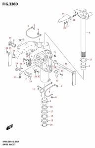 DF60A From 06002F-510001 (E01 E40)  2015 drawing SWIVEL BRACKET (DF40AST:E34)