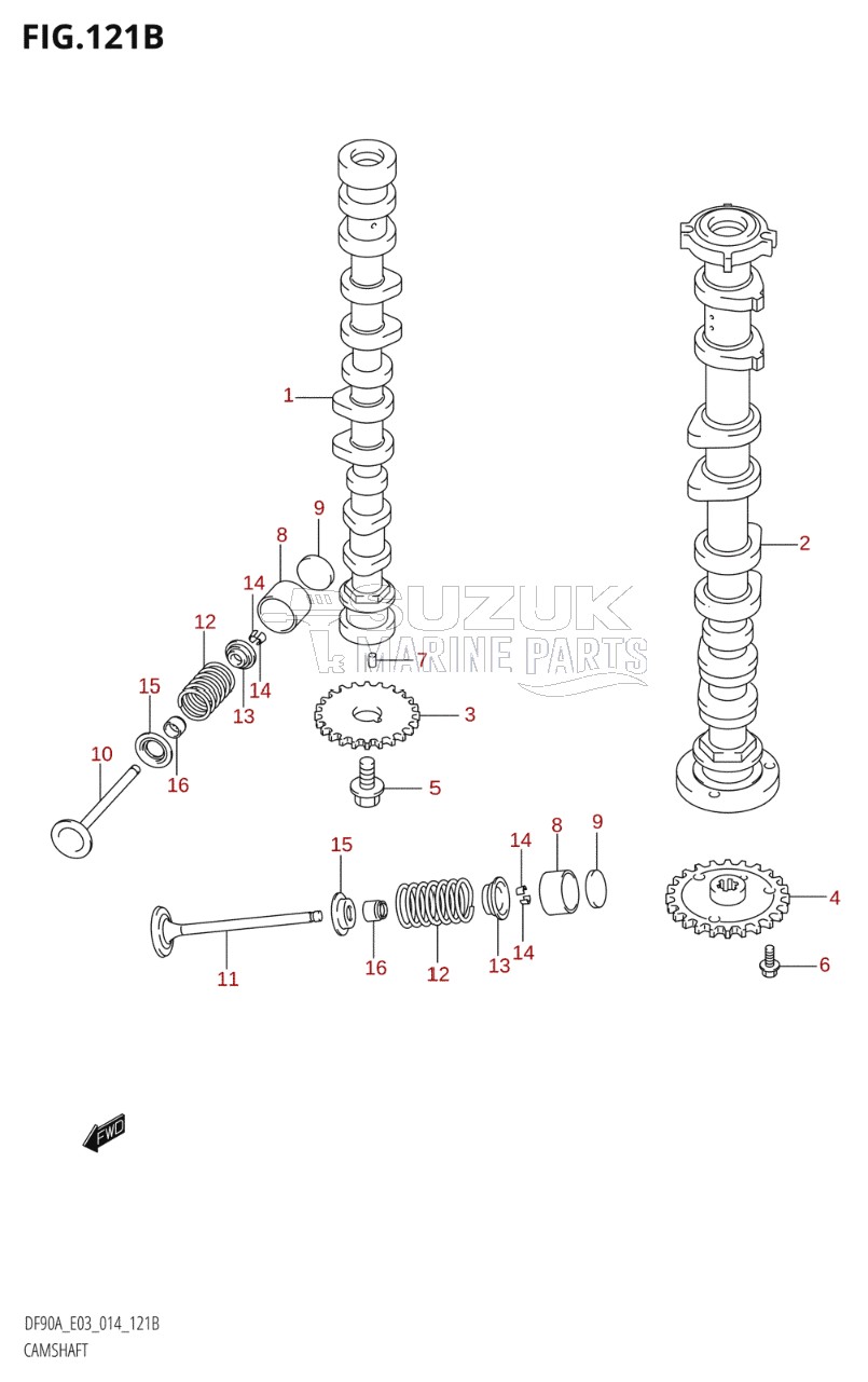 CAMSHAFT (DF80A:E03)