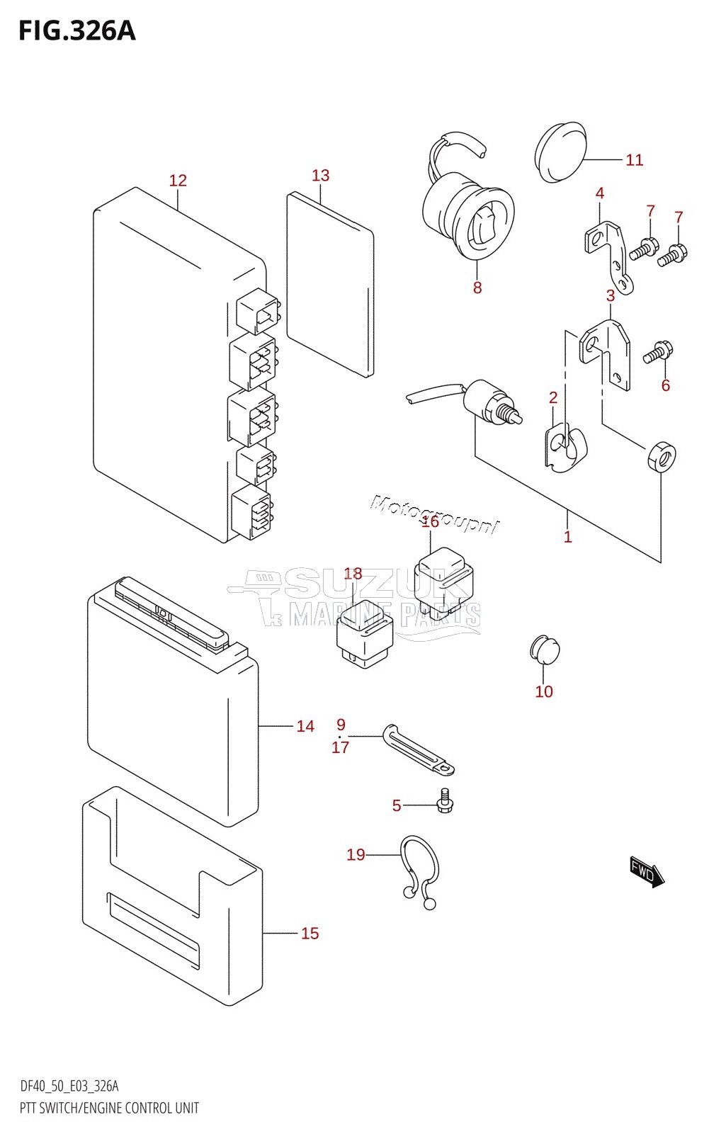 PTT SWITCH /​ ENGINE CONTROL UNIT