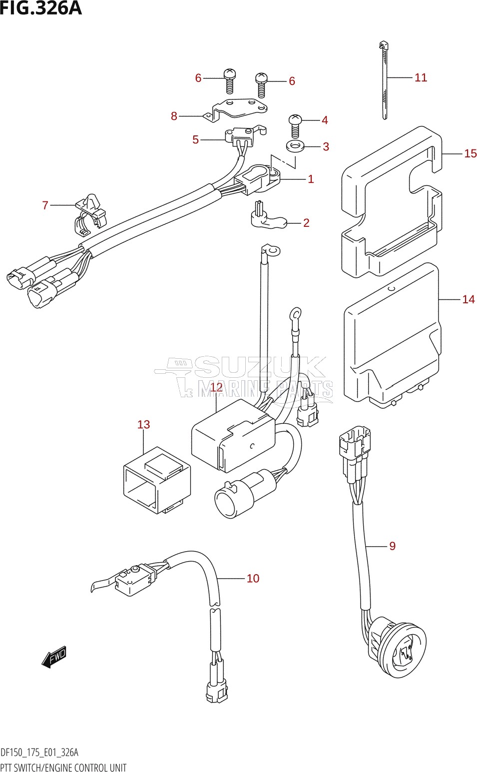 PTT SWITCH / ENGINE CONTROL UNIT