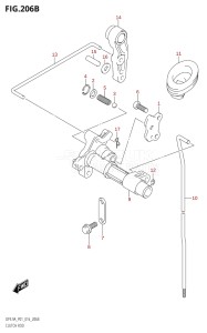 00994F-610001 (2016) 9.9hp P01-Gen. Export 1 (DF9.9A  DF9.9AR) DF9.9A drawing CLUTCH ROD (DF8AR:P01)