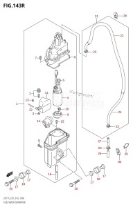 DF150 From 15002F-410001 (E01 E40)  2014 drawing FUEL VAPOR SEPARATOR (DF175ZG:E01)