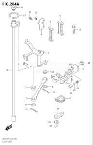 07003F-240001 (2022) 70hp E11 E40-Gen. Export 1-and 2 (DF70AT  DF70ATH  DF70ATH) DF70A drawing CLUTCH SHAFT