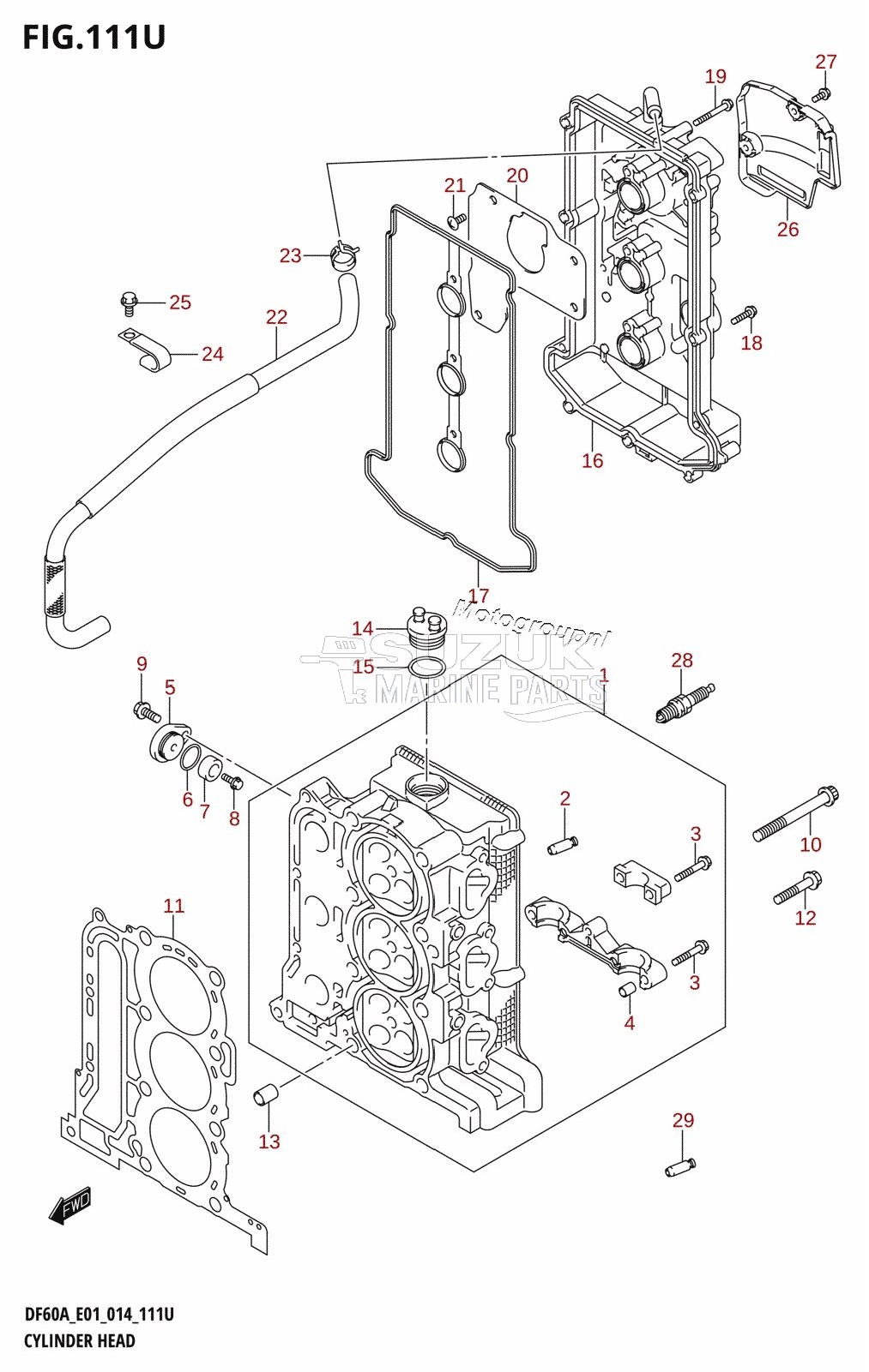 CYLINDER HEAD (DF60AVTH:E40)