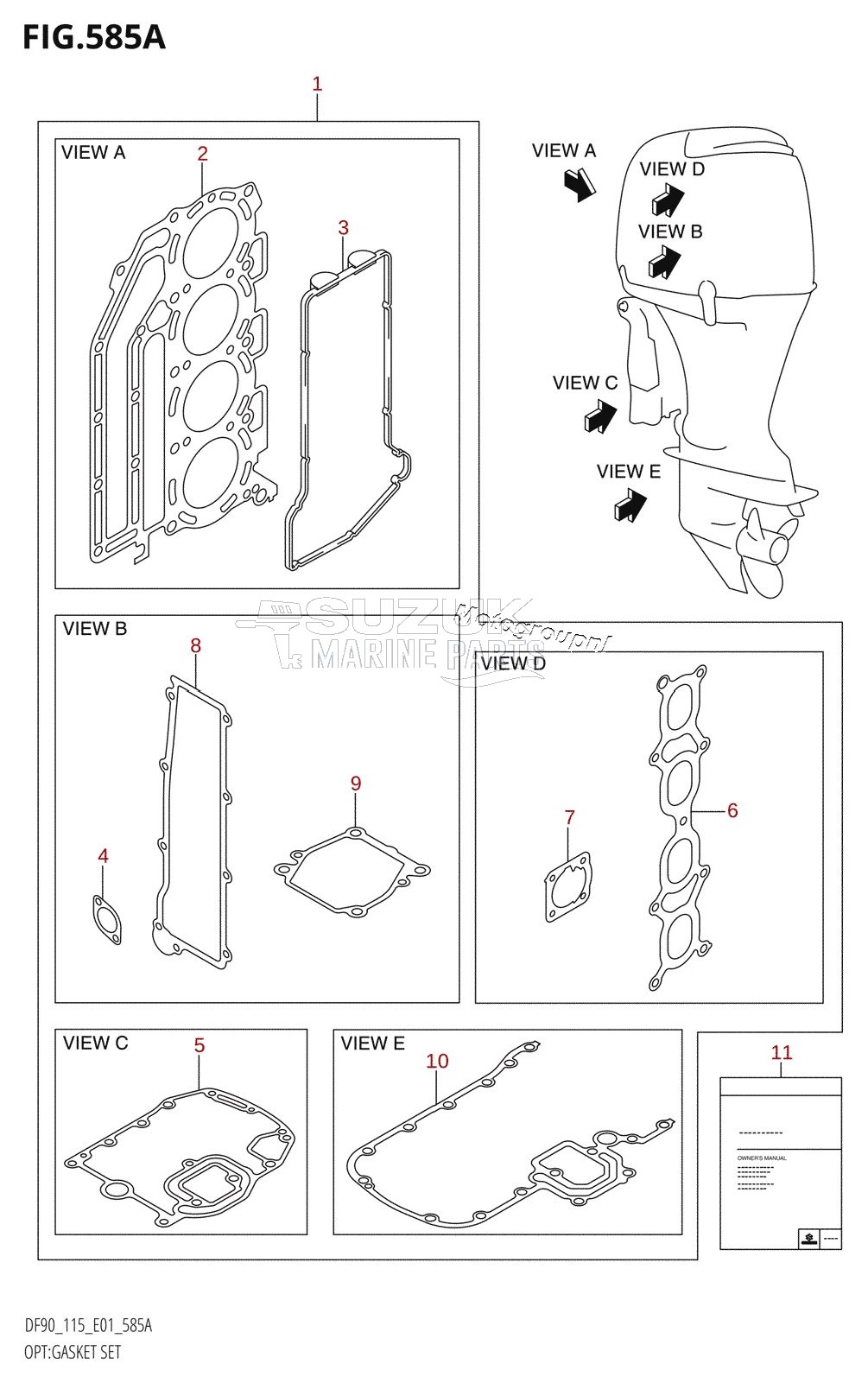 OPT:GASKET SET