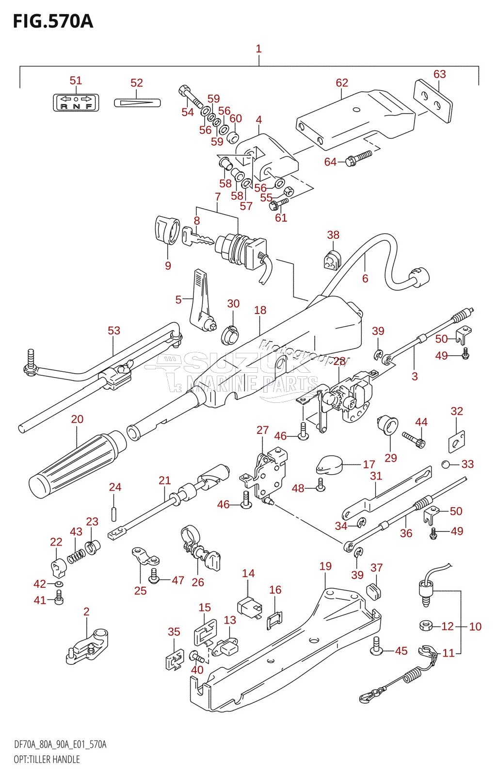 OPT:TILLER HANDLE