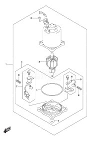 Outboard DF 90A drawing PTT Motor