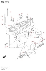 DF175TG From 17502F-610001 (E03)  2016 drawing GEAR CASE (DF175Z:E03)