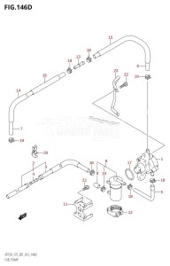 DF150 From 15002F-210001 (E01 E40)  2012 drawing FUEL PUMP (DF150Z:E40)