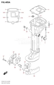 00994F-610001 (2016) 9.9hp P01-Gen. Export 1 (DF9.9A  DF9.9AR) DF9.9A drawing DRIVE SHAFT HOUSING