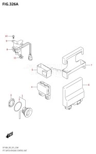 DF115AST From 11504F-510001 (E03)  2015 drawing PTT SWITCH /​ ENGINE CONTROL UNIT (DF100AT:E03)