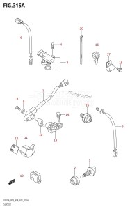 DF80A From 08001F-980001 (E01 E40)  2009 drawing SENSOR