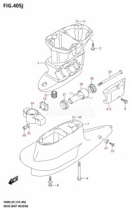 DF50A From 05003F-910001 (E01)  2019 drawing DRIVE SHAFT HOUSING (DF60AVTH:E01,DF60AVTH:E40)