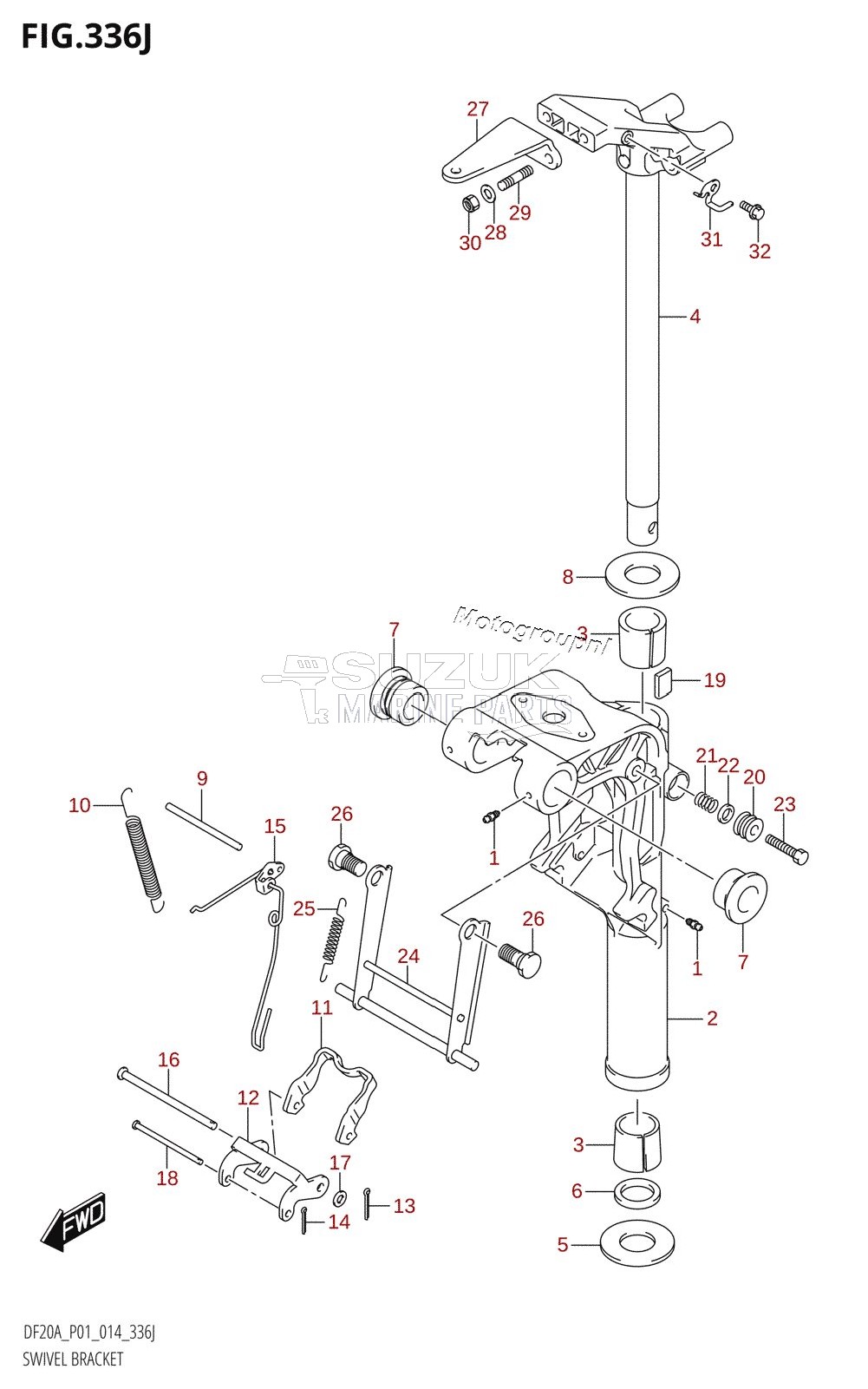 SWIVEL BRACKET (DF20AR:P01)