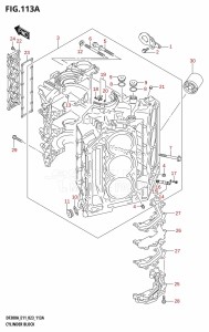 DF300A From 30002P-340001 (E11 E40)  2023 drawing CYLINDER BLOCK