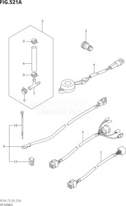 17501Z-780001 (2007) 175hp E01-Gen. Export 1 (DF175ZK7) DF175Z drawing OPT:HARNESS (K6,K7)