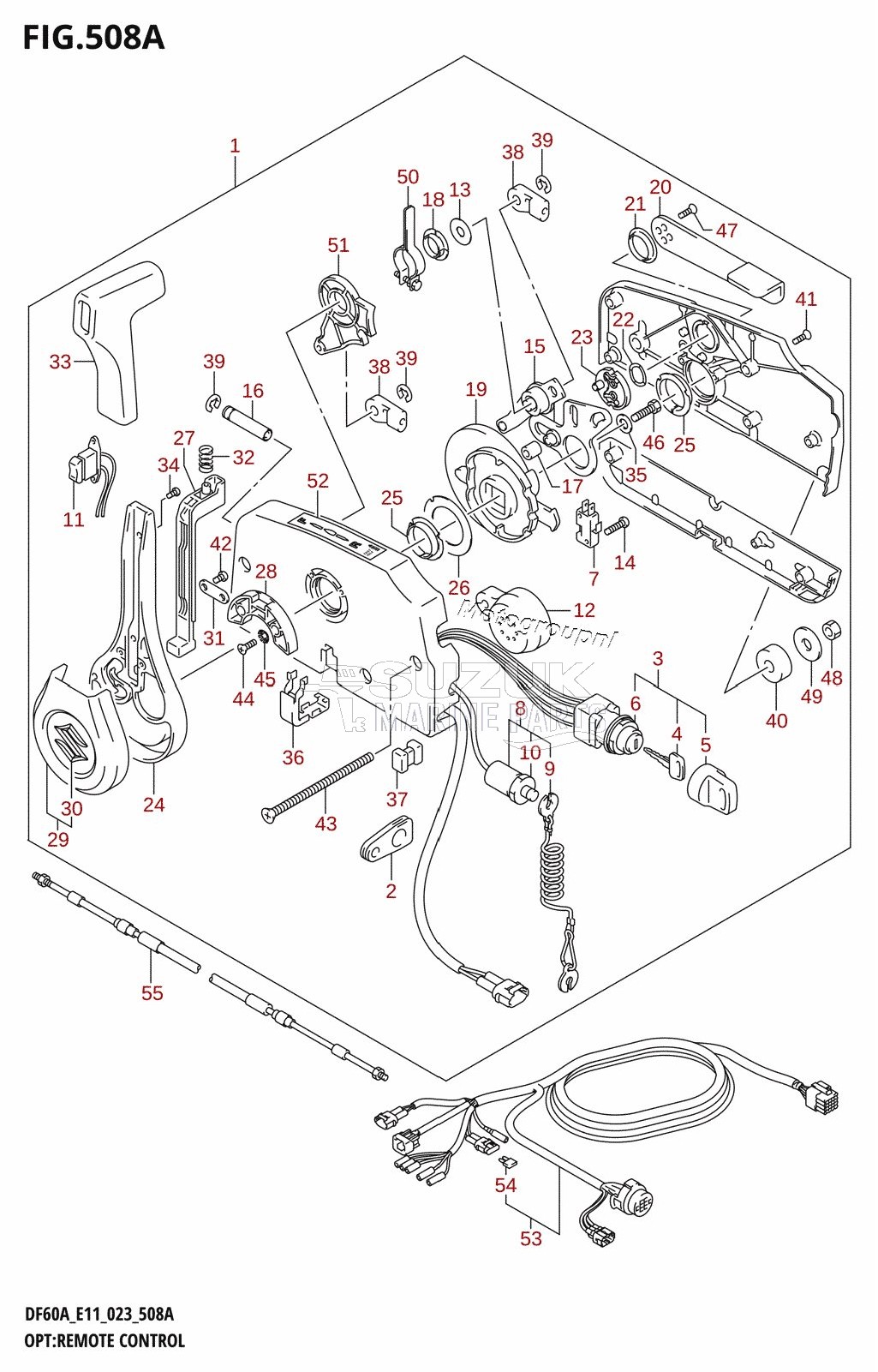 OPT:REMOTE CONTROL ((DF40A:E01,DF40AST:E34,DF50A:E01,DF60A:(E01,E40),DF60AVT:(E01,E40),DF40ASVT:E34):020)