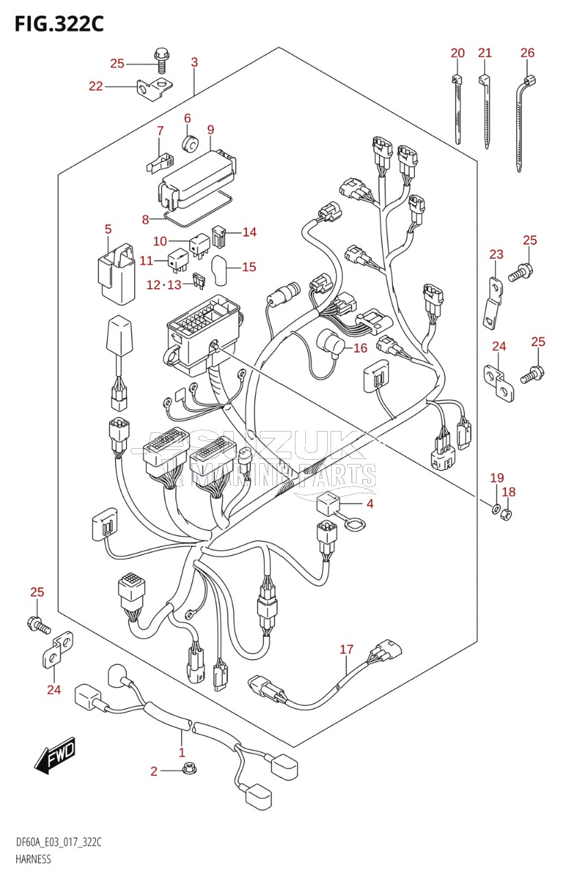 HARNESS (DF60A:E03)