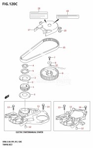 DF9.9A From 00994F-210001 (P03)  2012 drawing TIMING BELT (DF9.9A:P01)