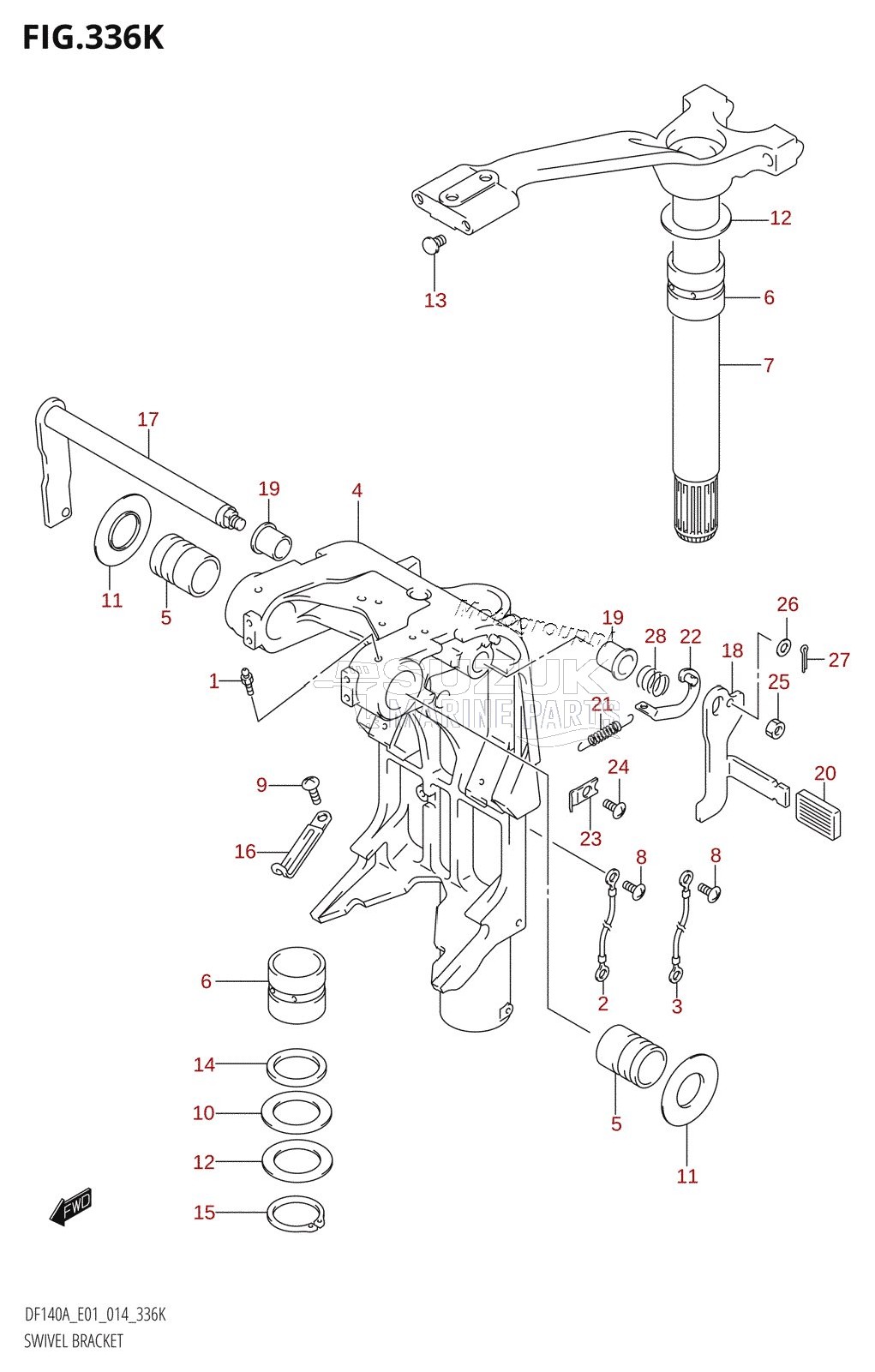 SWIVEL BRACKET (DF140AZ:E40)