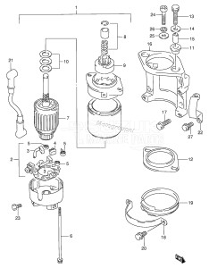 DT90 From 09001-751001 ()  1997 drawing STARTING MOTOR