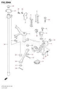 DF90A From 09002F-980001 (E03)  2009 drawing CLUTCH SHAFT