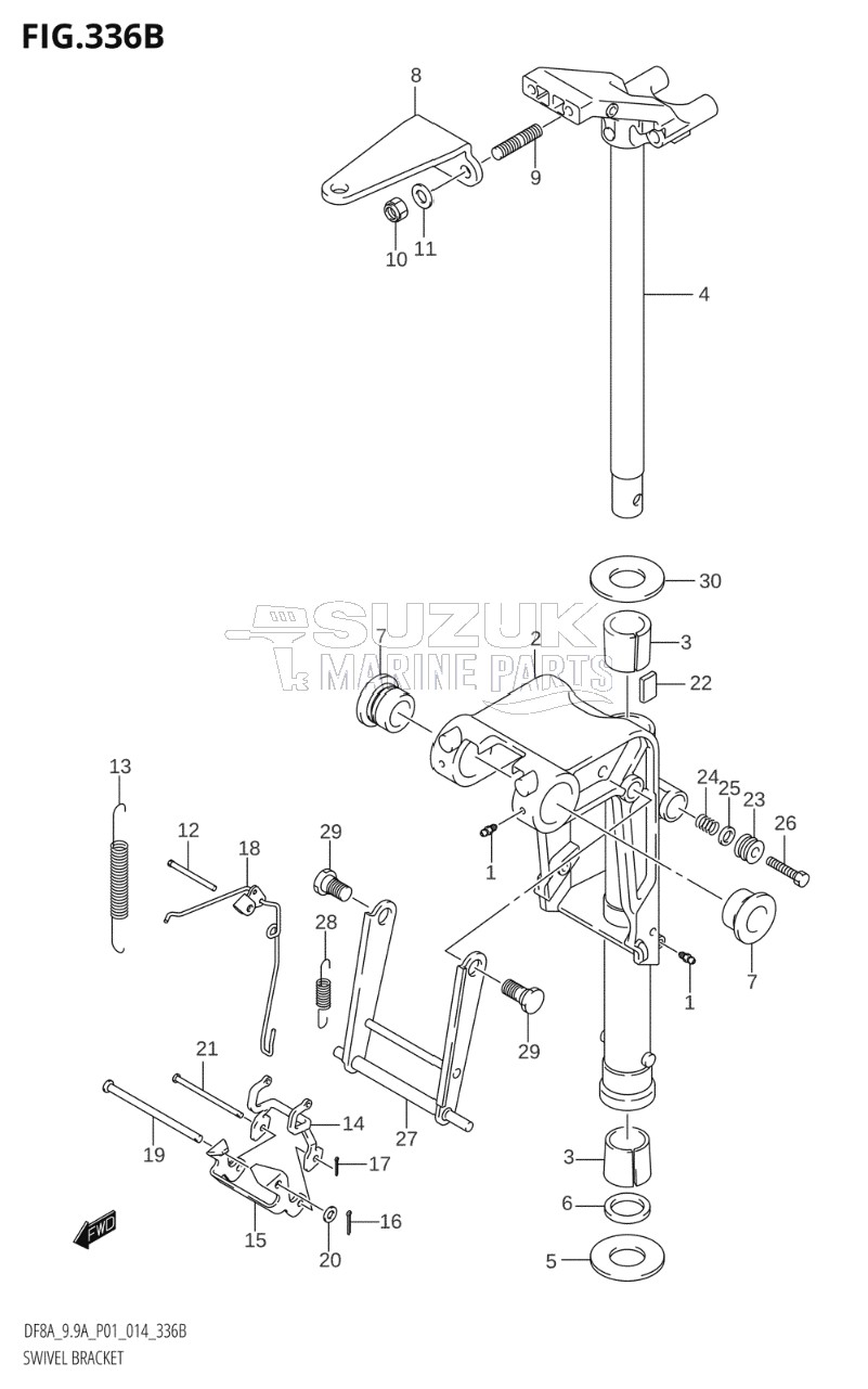 SWIVEL BRACKET (DF8AR:P01)