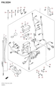 DF175T From 17502F-210001 (E01 E40)  2012 drawing HARNESS (DF175Z:E40)