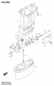 DF40A From 04003F-210001 (E01)  2012 drawing DRIVE SHAFT HOUSING (DF60A:E01)