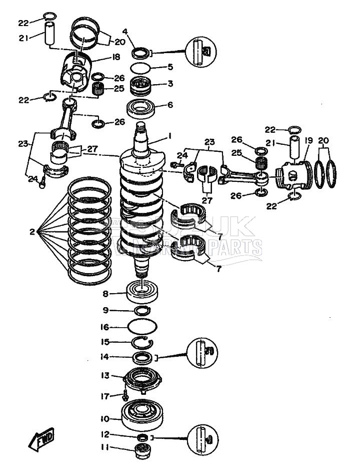 CRANKSHAFT--PISTON