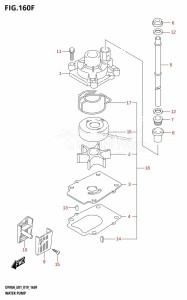 DF80A From 08002F-910001 (E01 E40)  2019 drawing WATER PUMP (DF90A:E40,DF90ATH:E40)