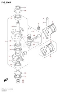 DT9.9A From 00993K-910001 (P36 P40)  2019 drawing CRANKSHAFT