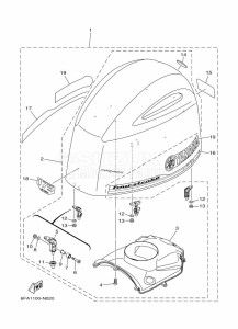 F175AETX drawing FAIRING-UPPER