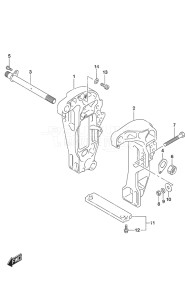 Outboard DF 60A drawing Clamp Bracket