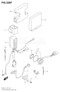 04003F-240001 (2022) 40hp E01 E11-Gen. Export 1-and 2 (DF40A  DF40AQH  DF40AQH  DF40AT  DF40AT  DF40ATH  DF40ATH) DF40A drawing PTT SWITCH / ENGINE CONTROL UNIT (SEE NOTE)