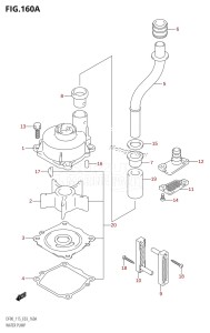 DF115T From 11501F-980001 (E03)  2009 drawing WATER PUMP (K1,K2,K3,K4,K5,K6)