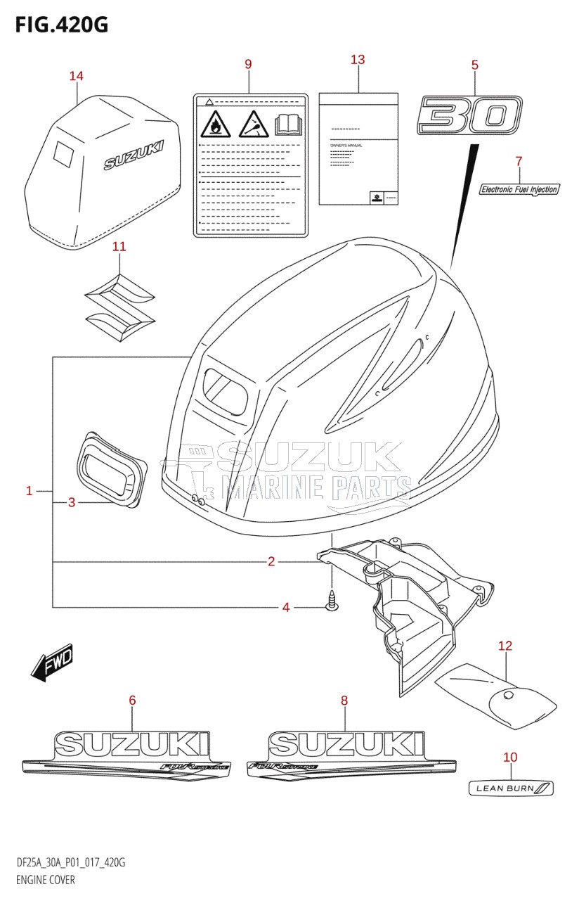 ENGINE COVER (DF30AT:P01)