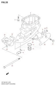 DF140 From 14002F-110001 (E01 E40)  2011 drawing DRIVE SHAFT HOUSING