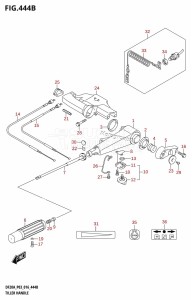 DF9.9B From 00995F-610001 (P03)  2016 drawing TILLER HANDLE (DF9.9BTH:P03)