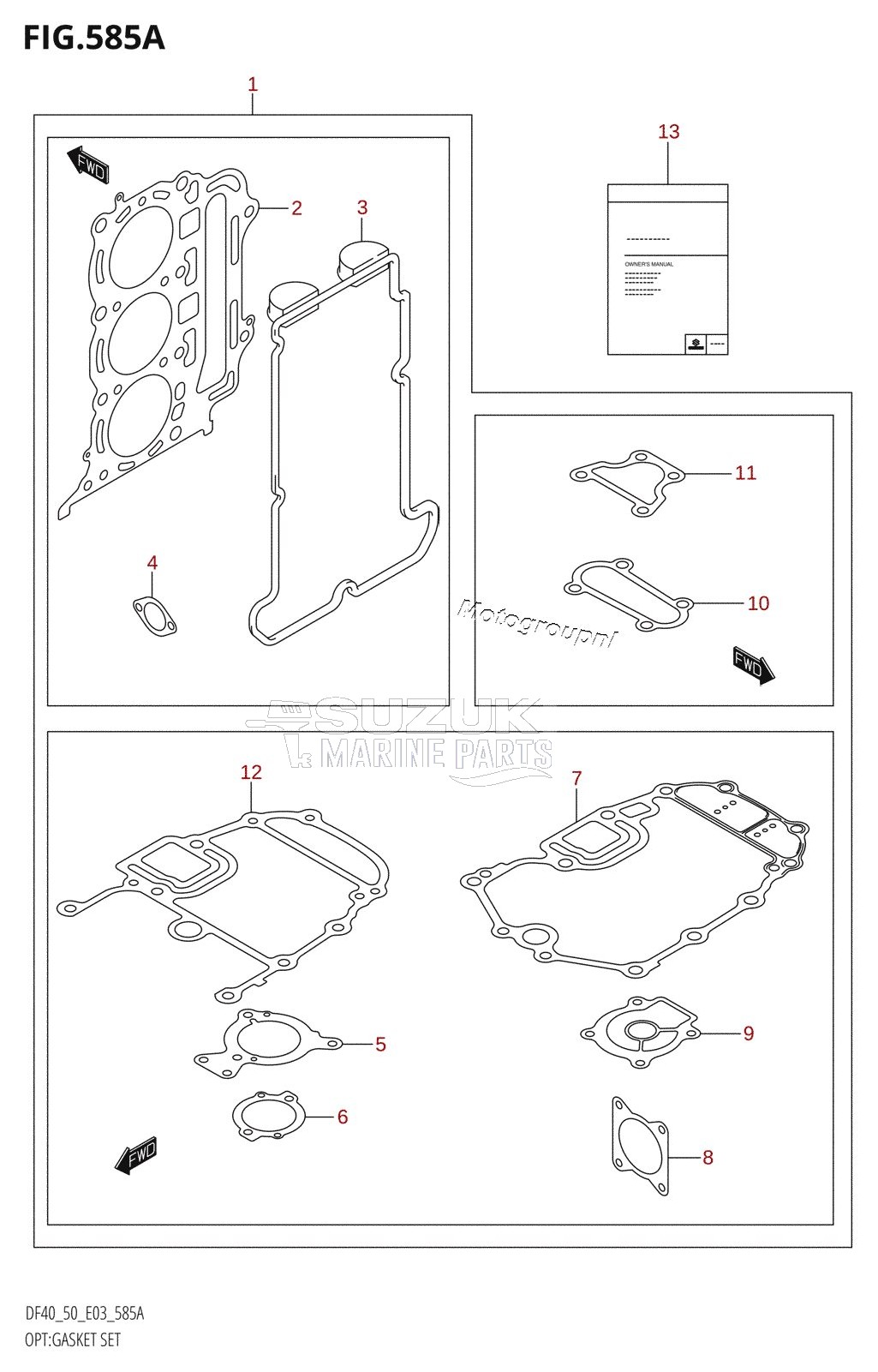 OPT:GASKET SET