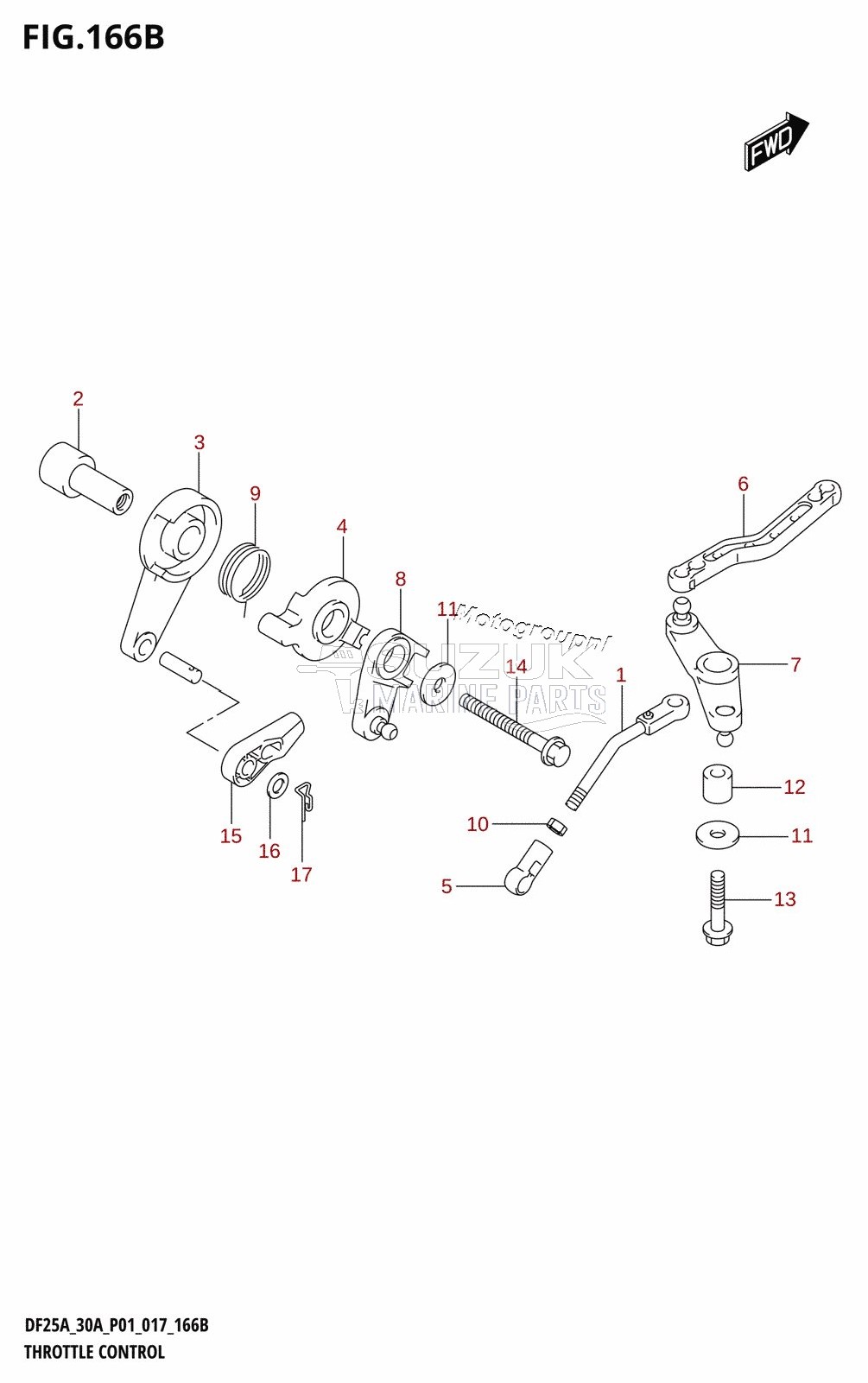 THROTTLE CONTROL (DF25AR:P01)