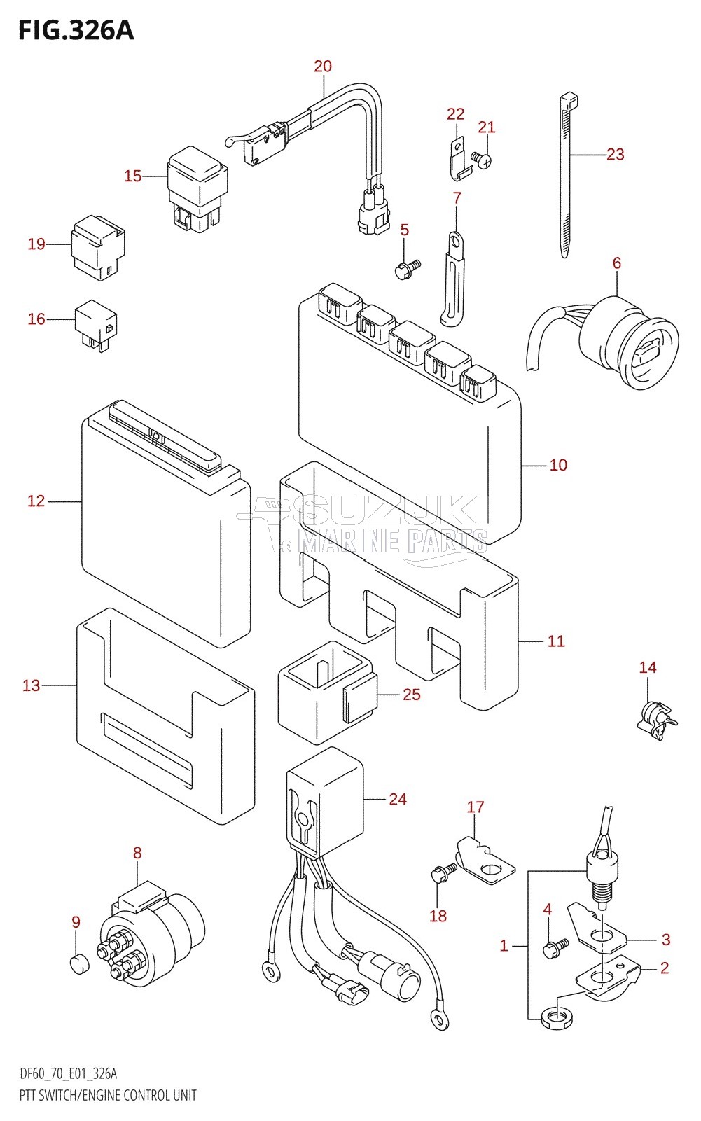 PTT SWITCH /​ ENGINE CONTROL UNIT