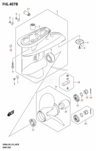 DF50A From 05003F-210001 (E01)  2012 drawing GEAR CASE (DF40AQH:E01)