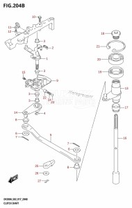 DF200AZ From 20003Z-710001 (E03)  2017 drawing CLUTCH SHAFT (DF200AST:E03)