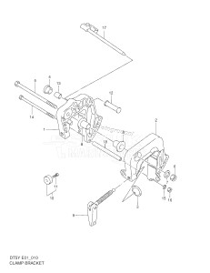 DT5 From 05004-151001 ()  1999 drawing CLAMP BRACKET